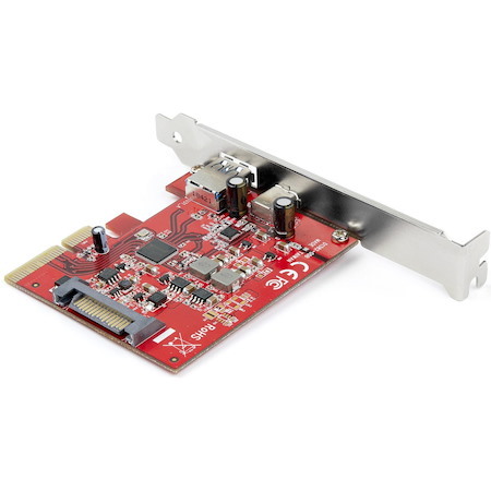 StarTech.com 2-Port 10Gbps USB-A & USB-C PCIe Card Adapter - USB 3.2 Gen 2 PCI Express Expansion Add-On Card - Windows, macOS, Linux