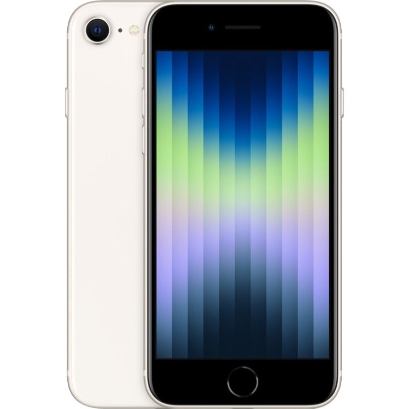 Apple iPhone SE 128 GB Smartphone - 4.7" LCD HD 1334 x 750 - Hexa-core (AvalancheDual-core (2 Core)Blizzard Quad-core (4 Core) - 4 GB RAM - iOS 15 - 5G - Starlight
