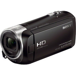Sony Pro Handycam CX405 Digital Camcorder - 2.7" LCD Screen - 1/5.8" Exmor R CMOS - Full HD - Black