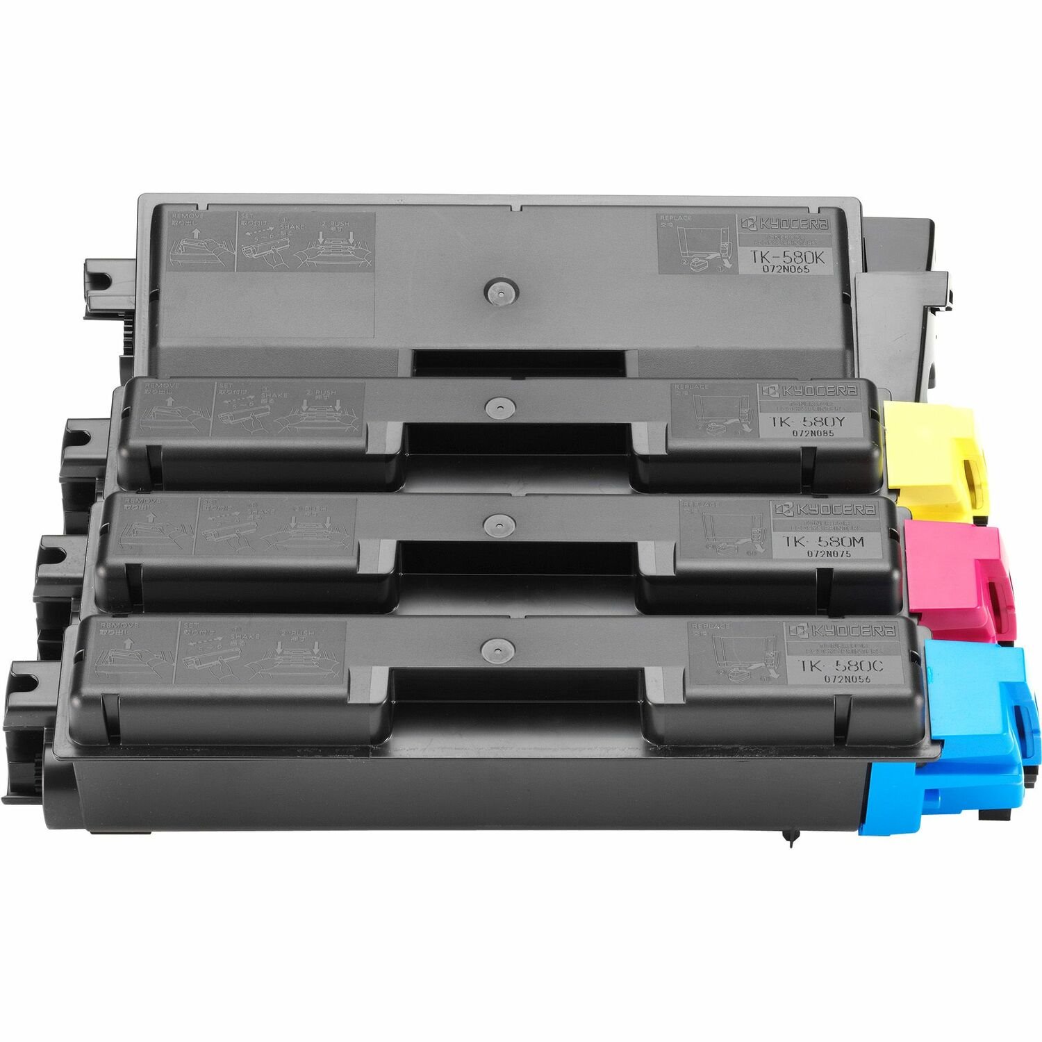 Kyocera TK-580Y Original Laser Toner Cartridge - Yellow Pack