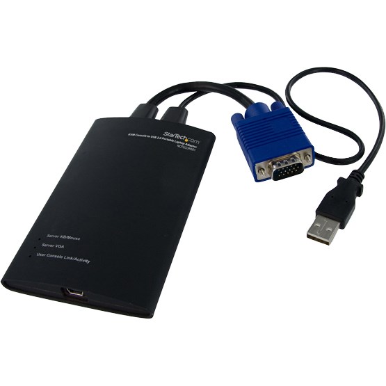 StarTech.com Crash Cart Adapter &acirc;&euro;" 1920 x 1200 &acirc;&euro;" Portable Laptop USB 2.0 to KVM Console (NOTECONS01)