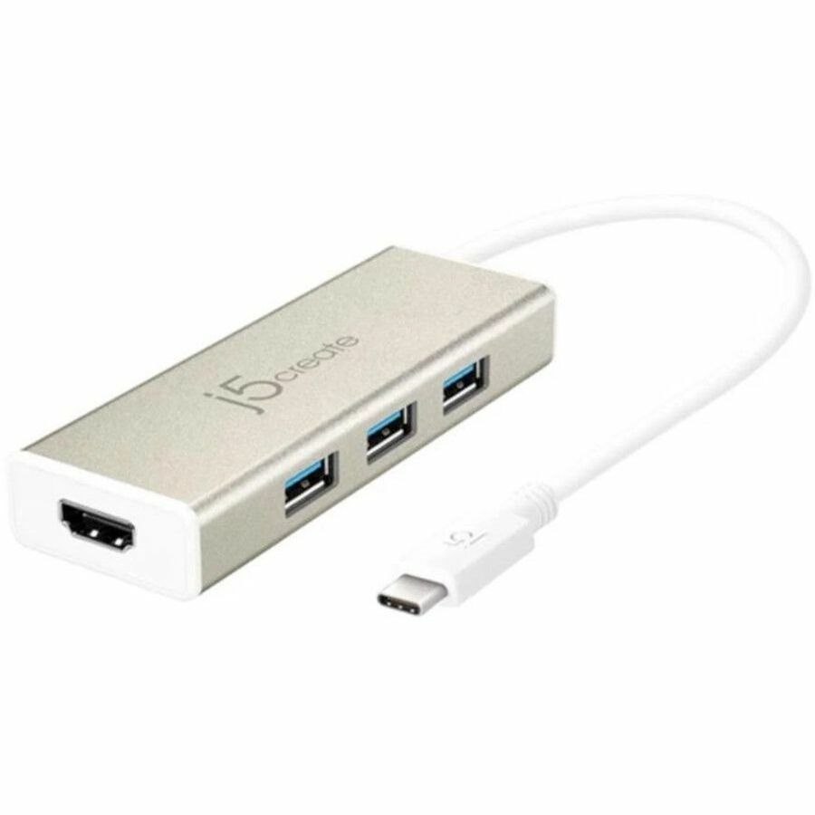 j5create USB-C 3.1 3-Port USB 3.0 Hub & 4K HDMI