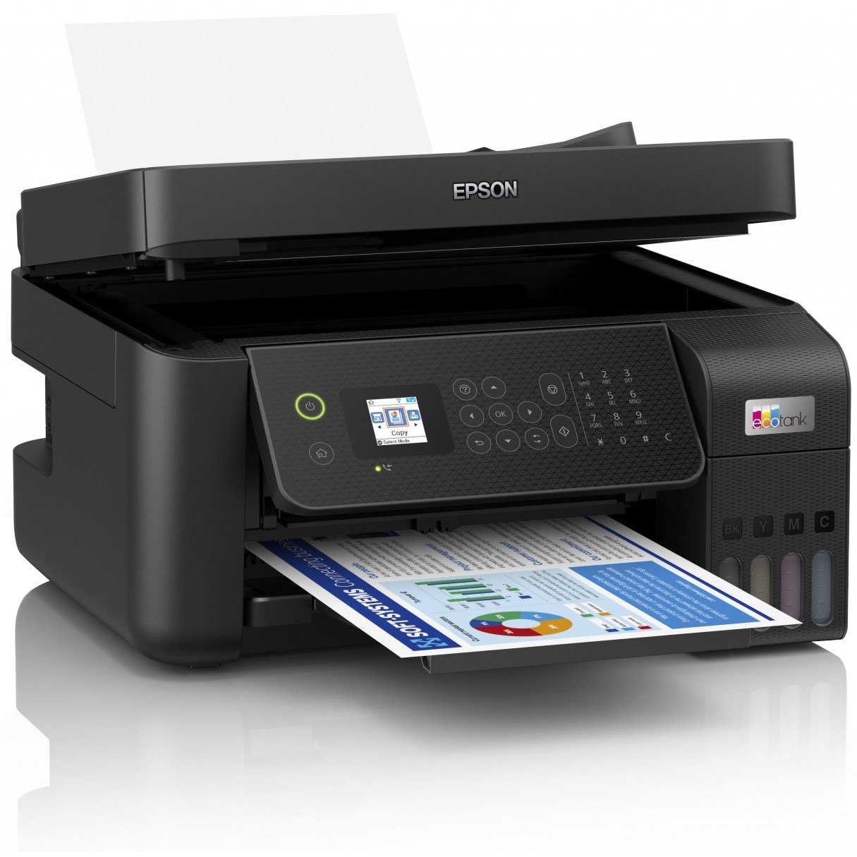 Epson ET-4800 Wireless EcoTank Inkjet Multifunction Printer - Colour - Black