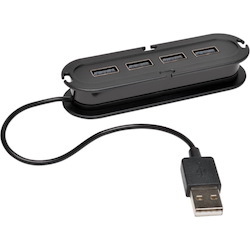 Tripp Lite by Eaton 4-Port USB 2.0 Hi-Speed Ultra-Mini Hub w/ Cable Compact Mobile