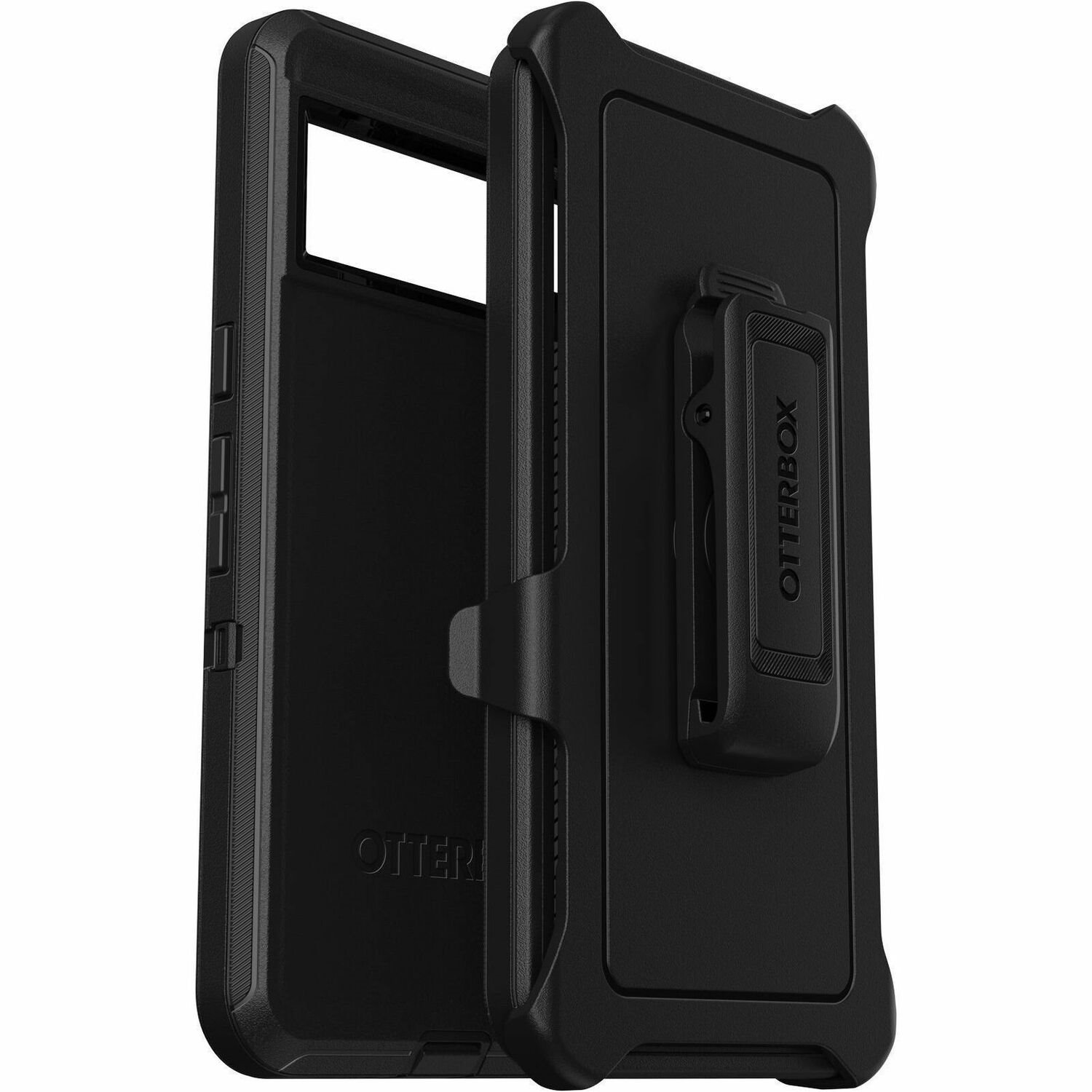 OtterBox Defender Rugged Carrying Case (Holster) Google Pixel 8 Pro Smartphone - Black