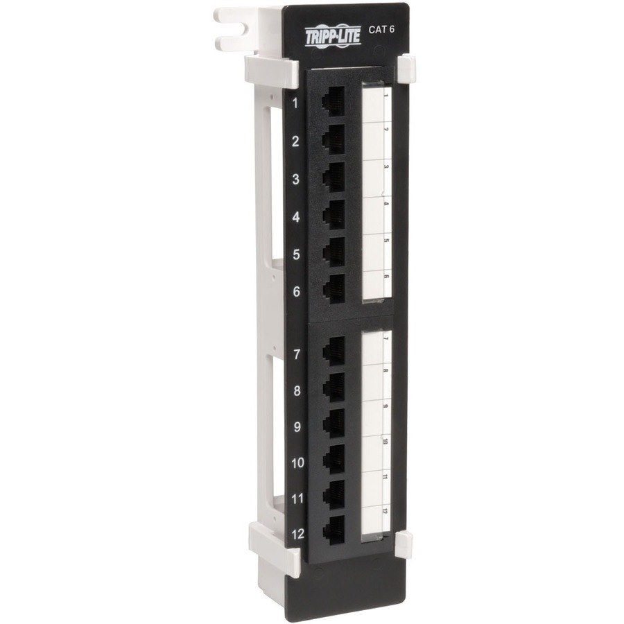 Tripp Lite by Eaton 12-Port Cat6/Cat5 Wall-Mount Vertical 110 Patch Panel, TAA