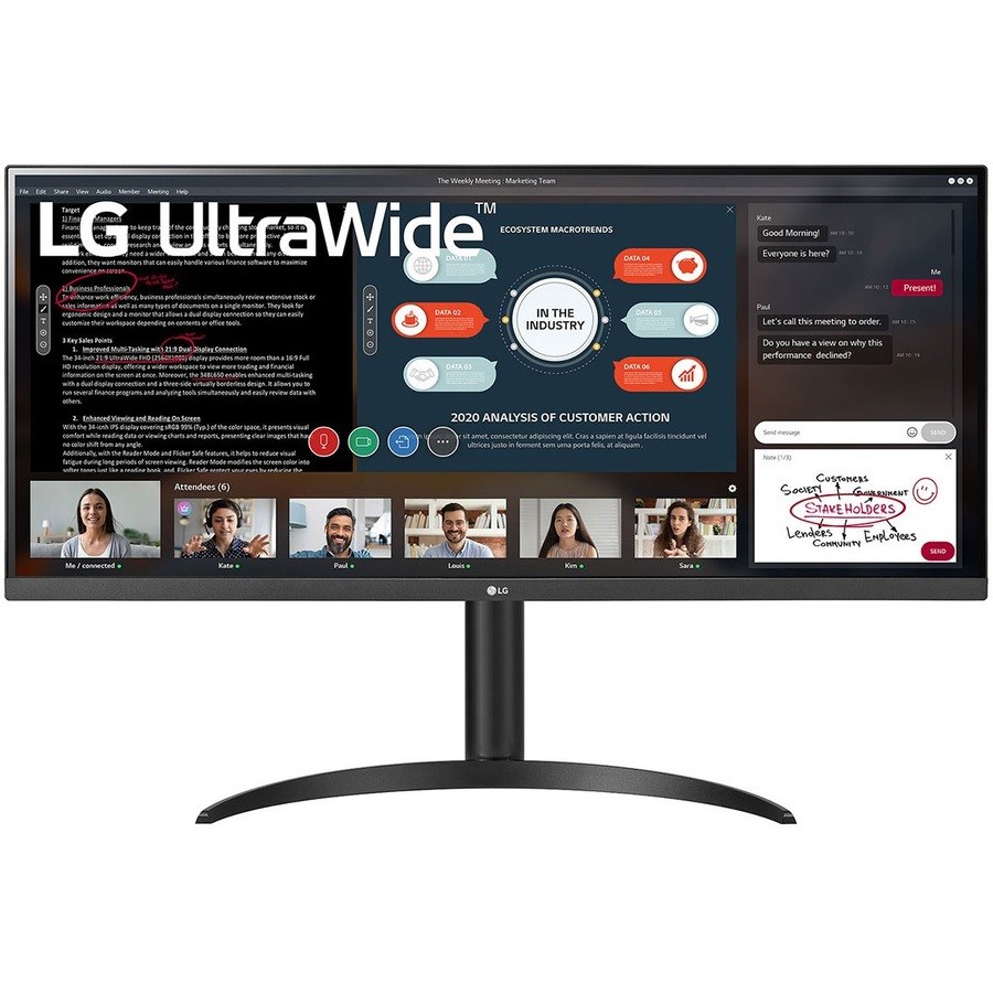 LG Ultrawide 34WP550-B 34" Class UW-UXGA LED Monitor - 21:9