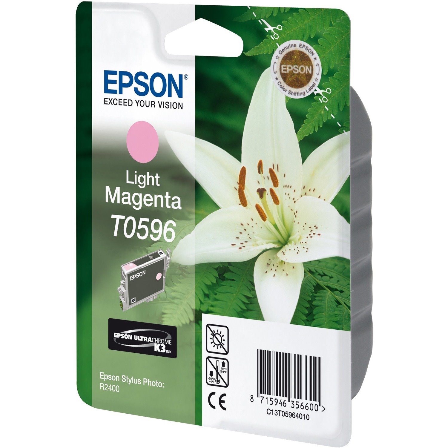 Epson UltraChrome T0596 Original Inkjet Ink Cartridge - Light Magenta - 1 Pack