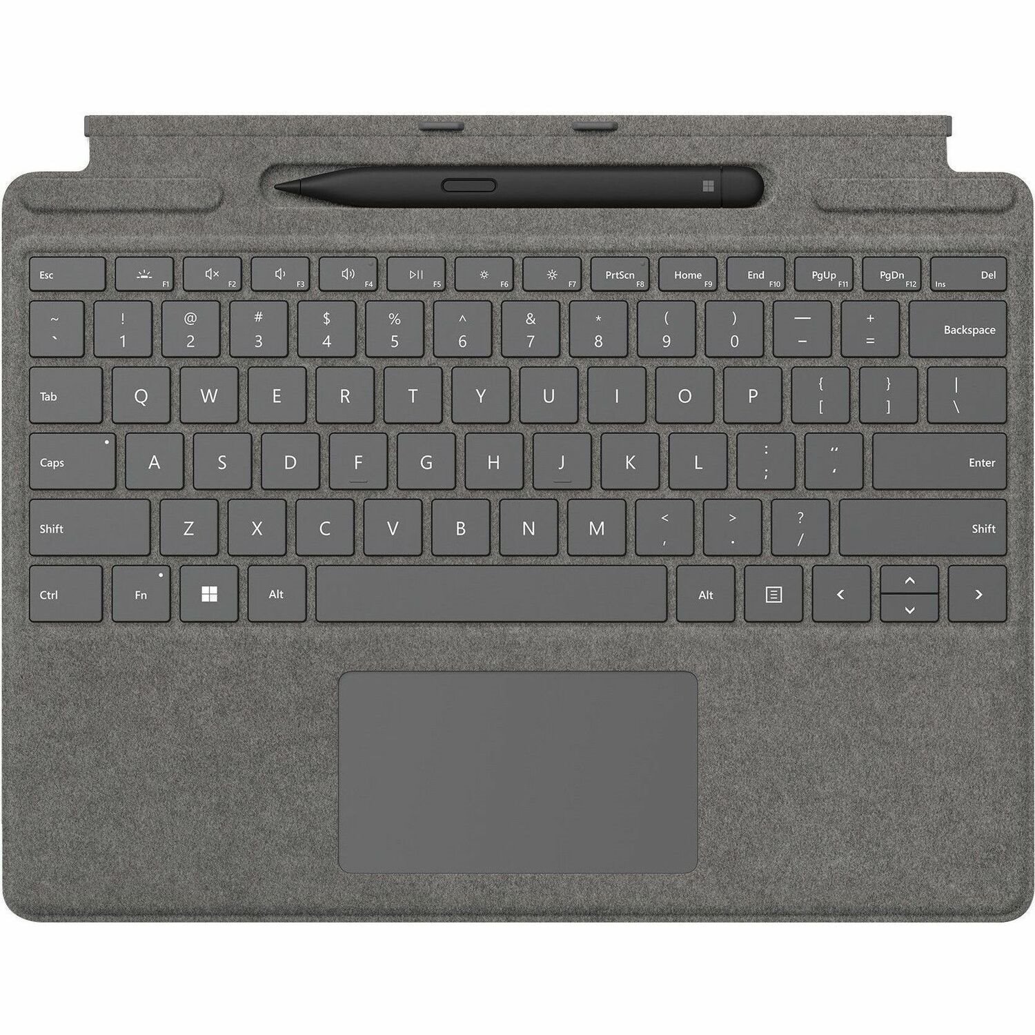 Microsoft Signature Keyboard/Cover Case Microsoft Surface Pro 8, Surface Pro 9, Surface Pro X Tablet, Stylus - Platinum