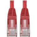Eaton Tripp Lite Series Cat6 Gigabit Snagless Molded (UTP) Ethernet Cable (RJ45 M/M), PoE, Red, 4 ft. (1.22 m)