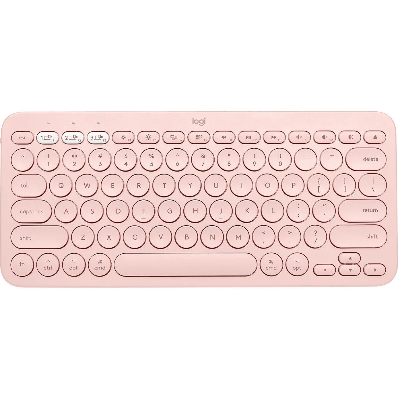 Logitech K380 Keyboard - Wireless Connectivity - Rose