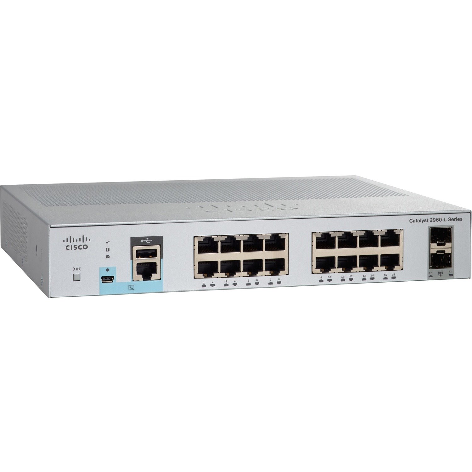 Cisco Catalyst 2960-L WS-C2960L-8TS-LL 8 Ports Manageable Ethernet Switch - Gigabit Ethernet - 1000Base-X, 10/100/1000Base-TX