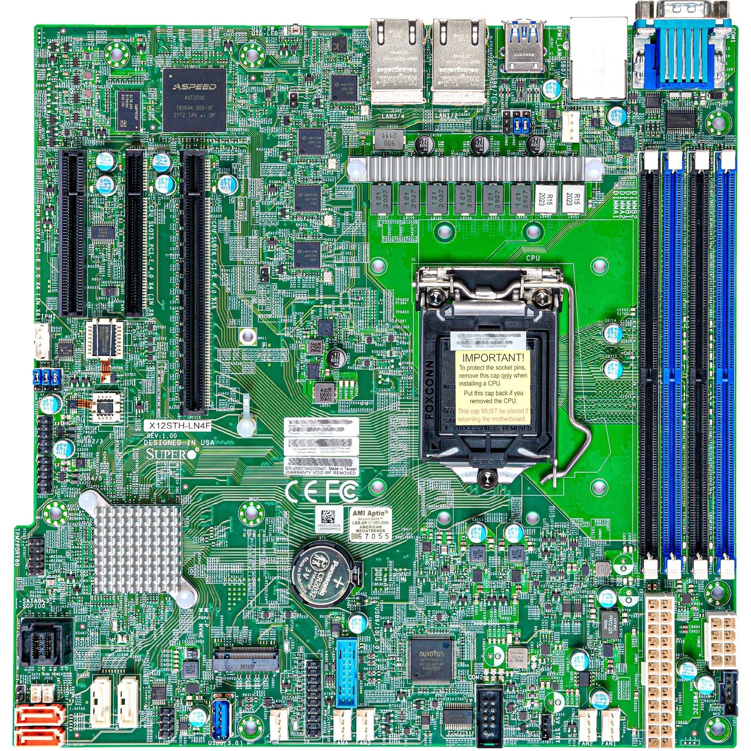 Supermicro X12STH-LN4F Workstation Motherboard - Intel C256 Chipset - Socket LGA-1200 - Micro ATX