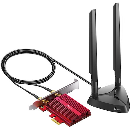 TP-Link Archer TXE75E AXE5400 IEEE 802.11ax Bluetooth 5.2 Tri Band Wi-Fi/Bluetooth Combo Adapter for Gaming Controller/Headphone/Keyboard/Desktop Computer