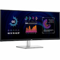 Dell P3424WE 34.1" WQHD Curved Screen Gaming LED Monitor - 21:9 - Black