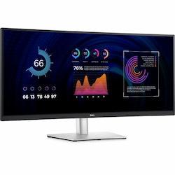 Dell P3424WE 34" Class WQHD Curved Screen Gaming LED Monitor - 21:9 - Black