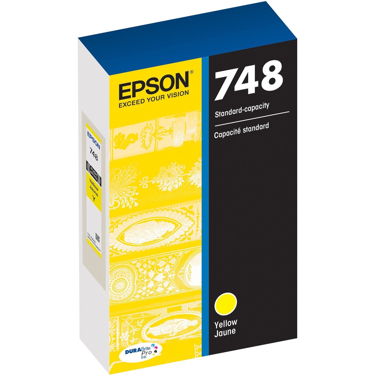 Epson DURABrite Pro 748 Original Standard Yield Inkjet Ink Cartridge - Yellow - 1 Each