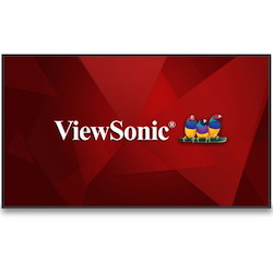ViewSonic CDE6530 65" 4K UHD Wireless Presentation Display 24/7 Commercial Display with Portrait Landscape, HDMI, USB, USB C, Wifi/BT Slot, RJ45 and RS232