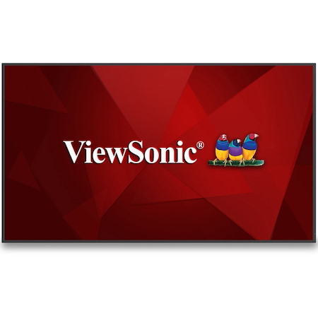 ViewSonic CDE6530 65" 4K UHD Wireless Presentation Display 24/7 Commercial Display with Portrait Landscape, HDMI, USB, USB C, Wifi/BT Slot, RJ45 and RS232