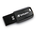 Verbatim 32GB Ergo USB Flash Drive - Black