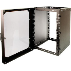 Rack Solutions 15U x 11U Open Frame Wall Mount Rack with Side Panels and Swing Door
