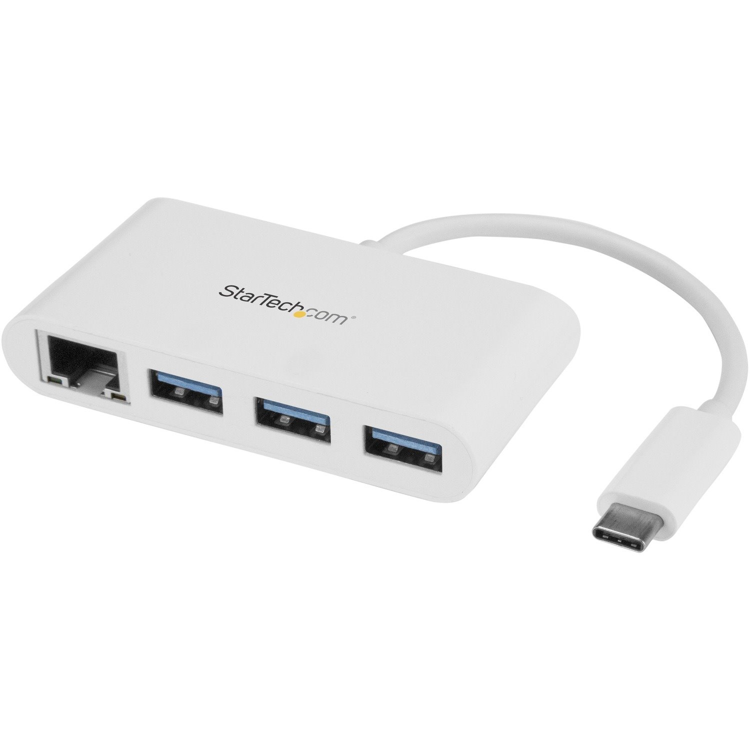 StarTech.com USB/Ethernet Combo Hub - USB 3.0 Type C - External - White