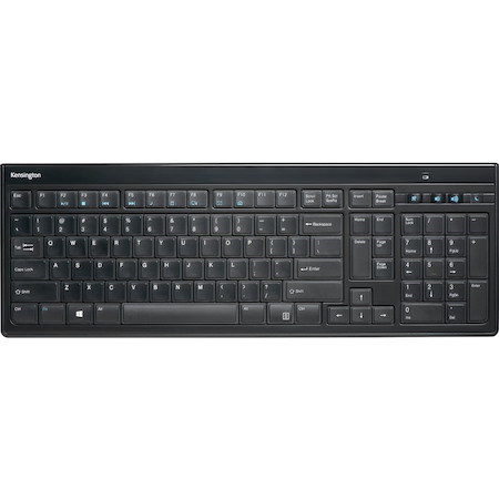 Kensington SlimType Keyboard - Wireless Connectivity - USB Interface - Black