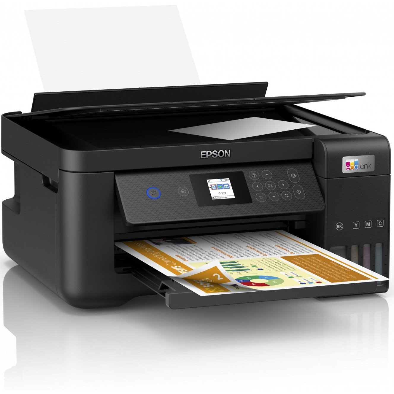 Epson ET-2850 Wireless EcoTank Inkjet Multifunction Printer - Colour - Black