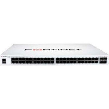Fortinet FortiSwitch 100 FS-148F-POE 48 Ports Manageable Ethernet Switch - Gigabit Ethernet, 10 Gigabit Ethernet - 10/100/1000Base-T, 10GBase-X