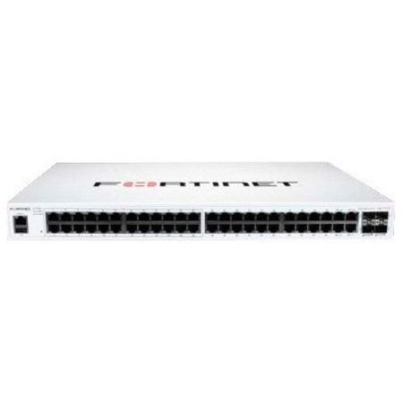 Fortinet FortiSwitch 100 FS-148F-POE 48 Ports Manageable Ethernet Switch - Gigabit Ethernet, 10 Gigabit Ethernet - 10/100/1000Base-T, 10GBase-X