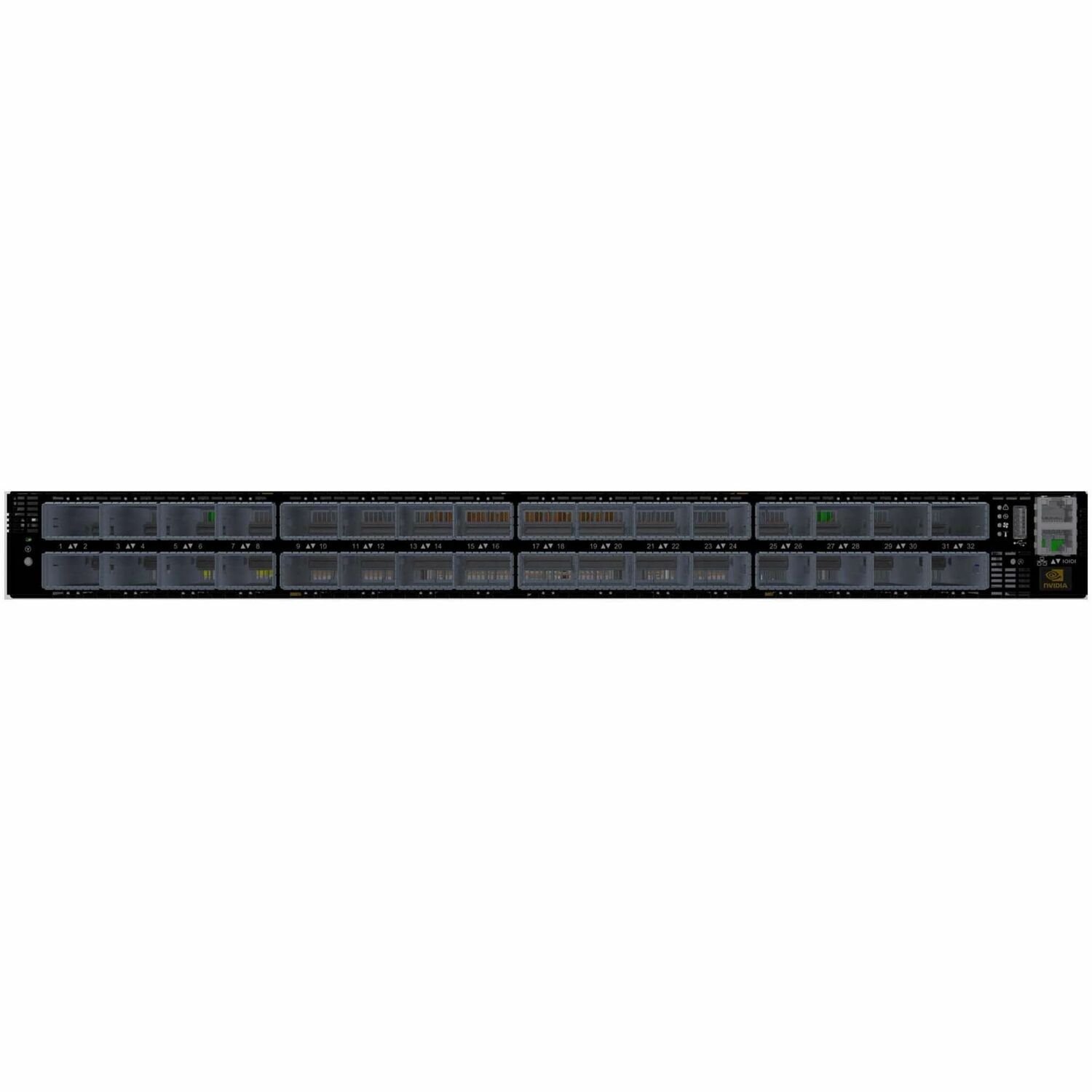 NVIDIA Quantum-2 QM9700 2 Ports Manageable Ethernet Switch - 40 Gigabit Ethernet, 100 Gigabit Ethernet - 40GBase-X, 20GBase-X, 10/100/1000Base-T, 10GBase-X