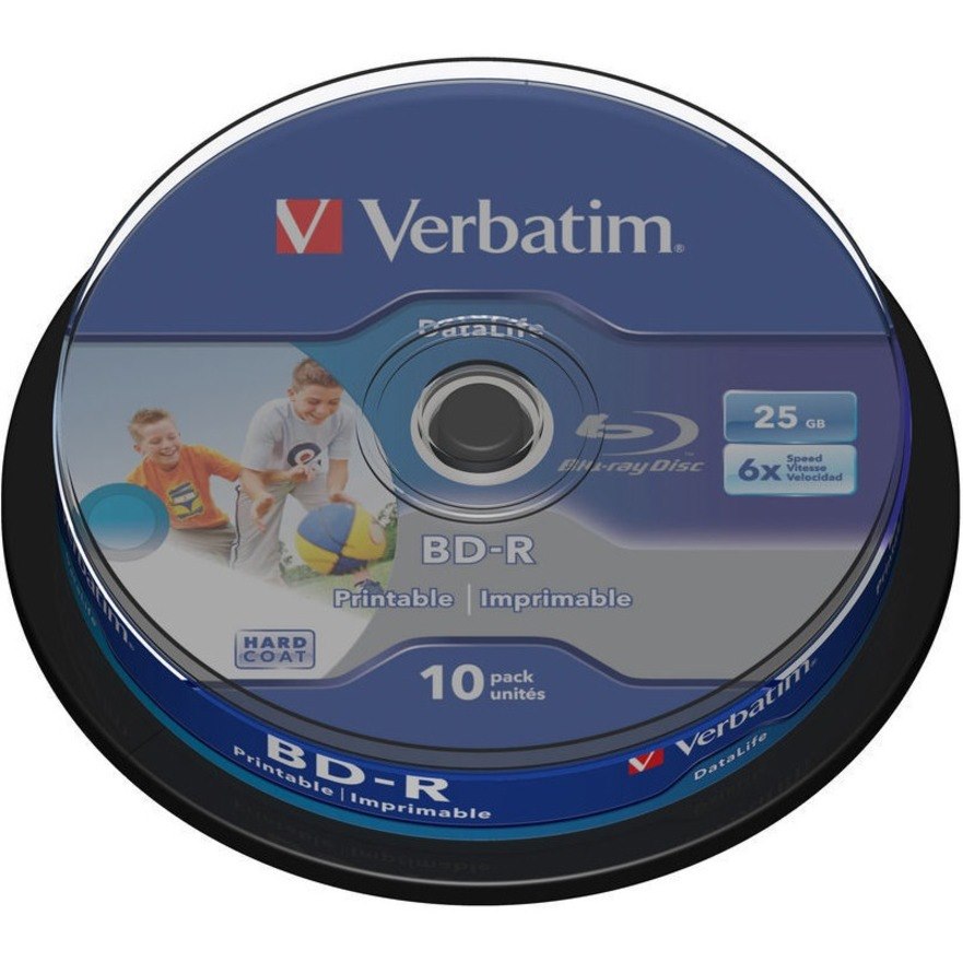 Verbatim DataLife Blu-ray Recordable Media - BD-R - 6x - 25 GB - 10 Pack Spindle