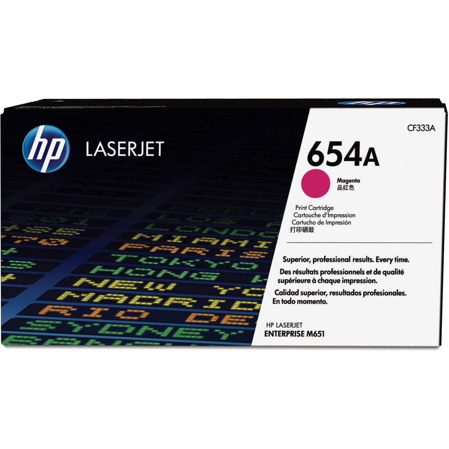 HP 654A Original Laser Toner Cartridge - Magenta - 1 / Pack