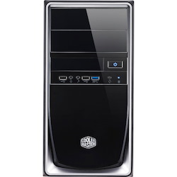 Cooler Master Elite RC-344-SKR420-N2 Computer Case - Mini ITX, Micro ATX Motherboard Supported - Mini-tower - Steel, Polymer, Mesh - Silver Black, Mirror Finish