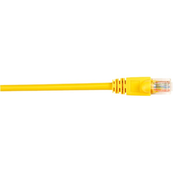 Black Box CAT5e Value Line Patch Cable, Stranded, Yellow, 3-ft. (0.9-m), 10-Pack