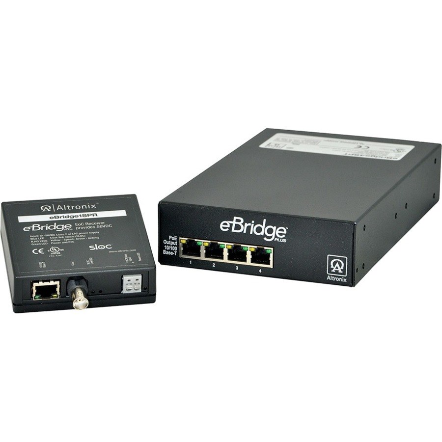 Altronix EoC Receiver and PoE/PoE+ EoC Transceiver Switch (Kit)