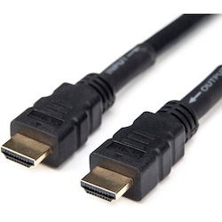 Rocstor Premium 75ft 4K High Speed HDMI to HDMI M/M Cable - Ultra HD HDMI 2.0 Supports 4k x 2k at 60Hz with resolutions up to 3840x2160p and 18Gbps Bandwidth - HDMI 2.0 to HDMI 2.0 Male/Male - HDMI 2.0 for HDTV, DVD Player - 75ft (22.9m) - 1 Retail Pack - 1 x HDMI Male - 1 x HDMI Male - Gold Plated Connectors - Shielding - Black - HDMI CABLE ULTRA HD 4Kx2K - HDMI for Audio/Video Devi SUPPORT 3D 4K2K 60HZ 18GBPS
