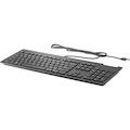 HP Keyboard - Cable Connectivity - USB Interface - Swiss - Black