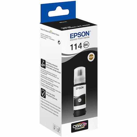 Epson 114 Refill Ink Bottle - Pigment Black - Inkjet
