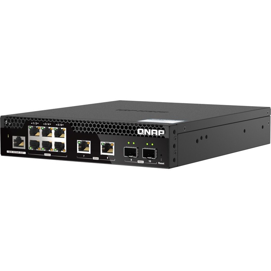 QNAP 8 Ports Manageable Ethernet Switch - 10 Gigabit Ethernet, 2.5 Gigabit Ethernet - 10GBase-T, 10GBase-X, 2.5GBase-T