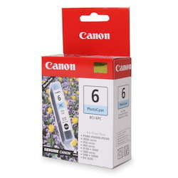 Canon BCI-6PC Original Inkjet Ink Cartridge - Photo Cyan Pack