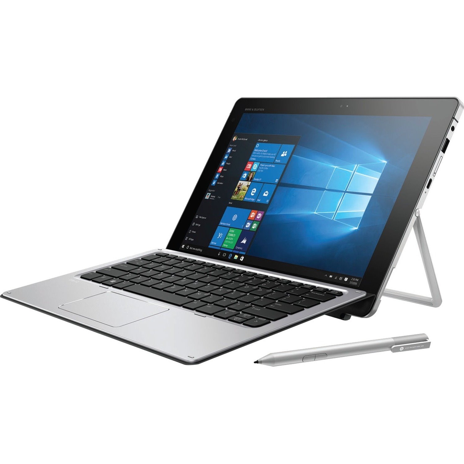 HP Elite x2 1012 G1 Tablet - 30.5 cm (12") - Core M 6th Gen m5-6Y54 Dual-core (2 Core) 1.10 GHz - 8 GB RAM - 256 GB SSD - Windows 10 Pro 64-bit - Silver