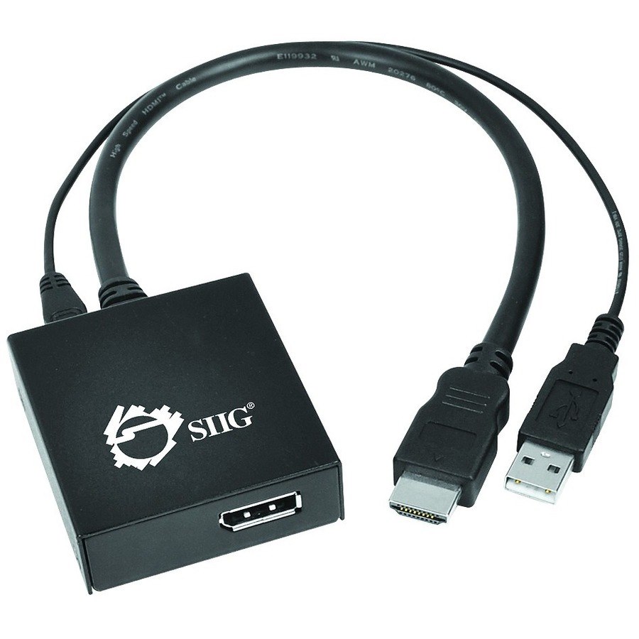 SIIG HDMI to DisplayPort 4K Ultra HD Active Adapter