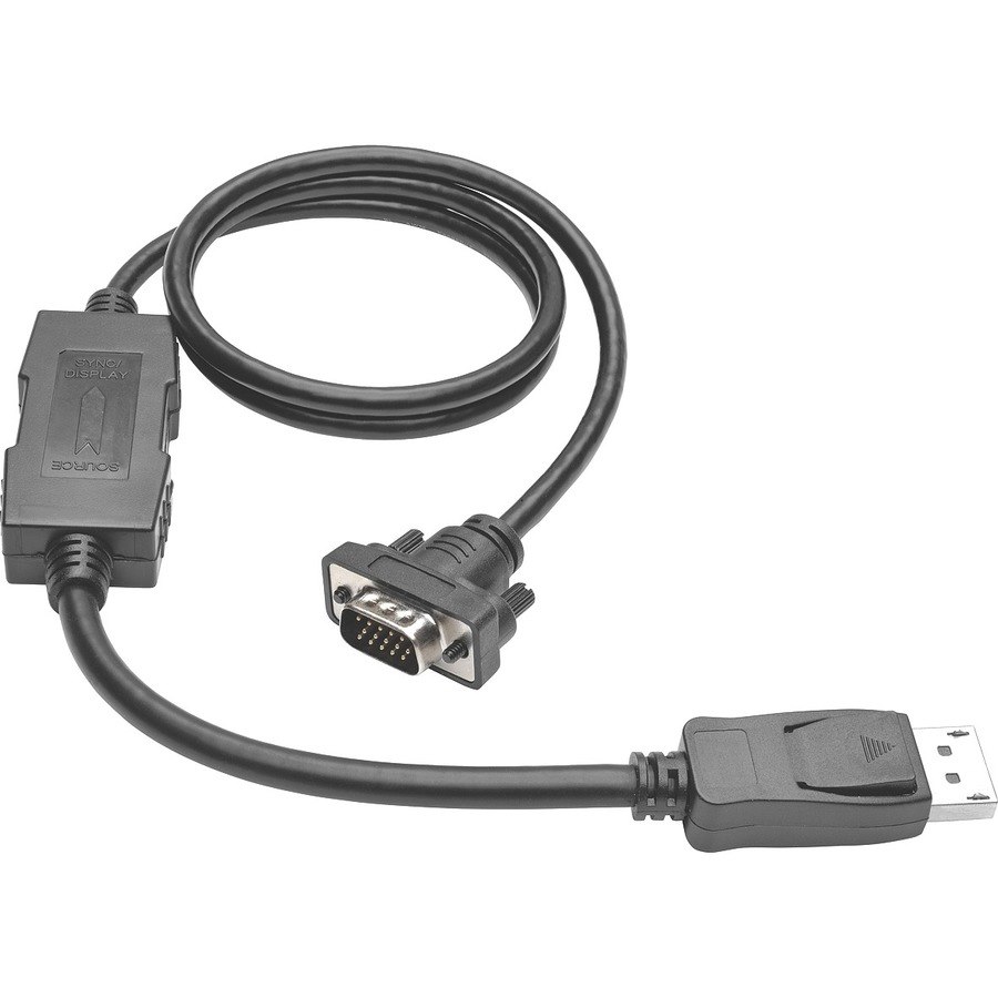Eaton Tripp Lite Series DisplayPort 1.2 to VGA Active Adapter Cable (DP with Latches to HD15 M/M), 3 ft. (0.9 m)