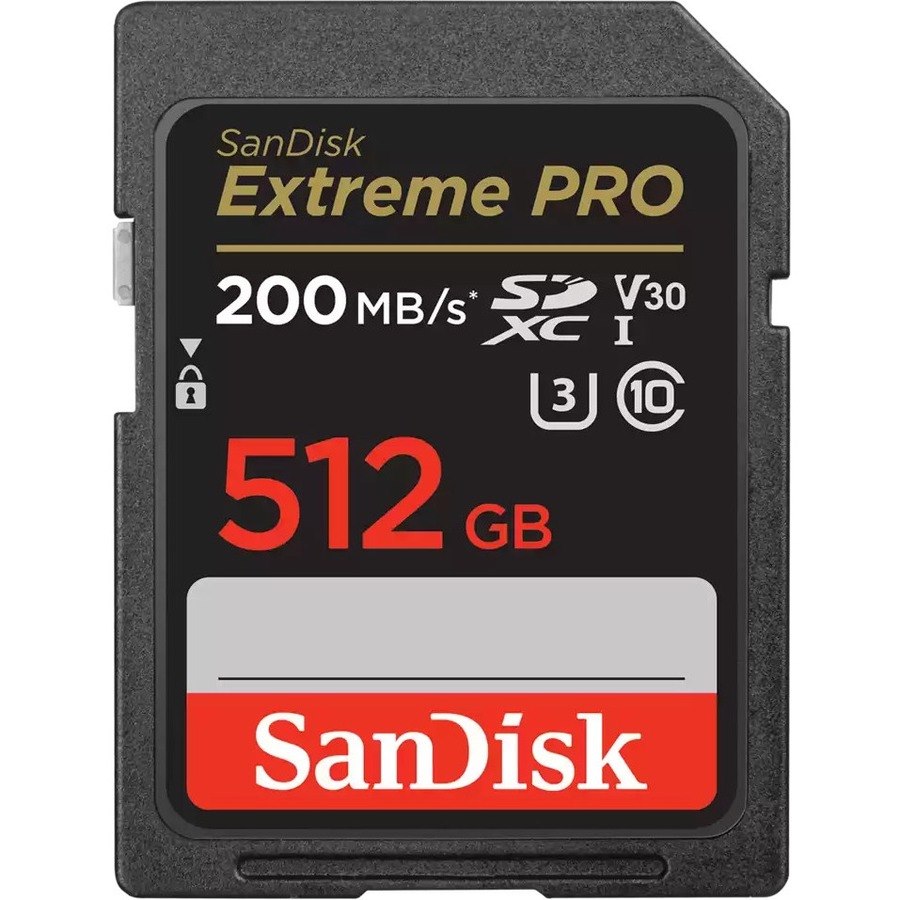 SanDisk Extreme PRO 512 GB Class 10/UHS-I (U3) V30 SDXC