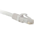 ENET Cat5e White 30 Foot Patch Cable with Snagless Molded Boot (UTP) High-Quality Network Patch Cable RJ45 to RJ45 - 30Ft