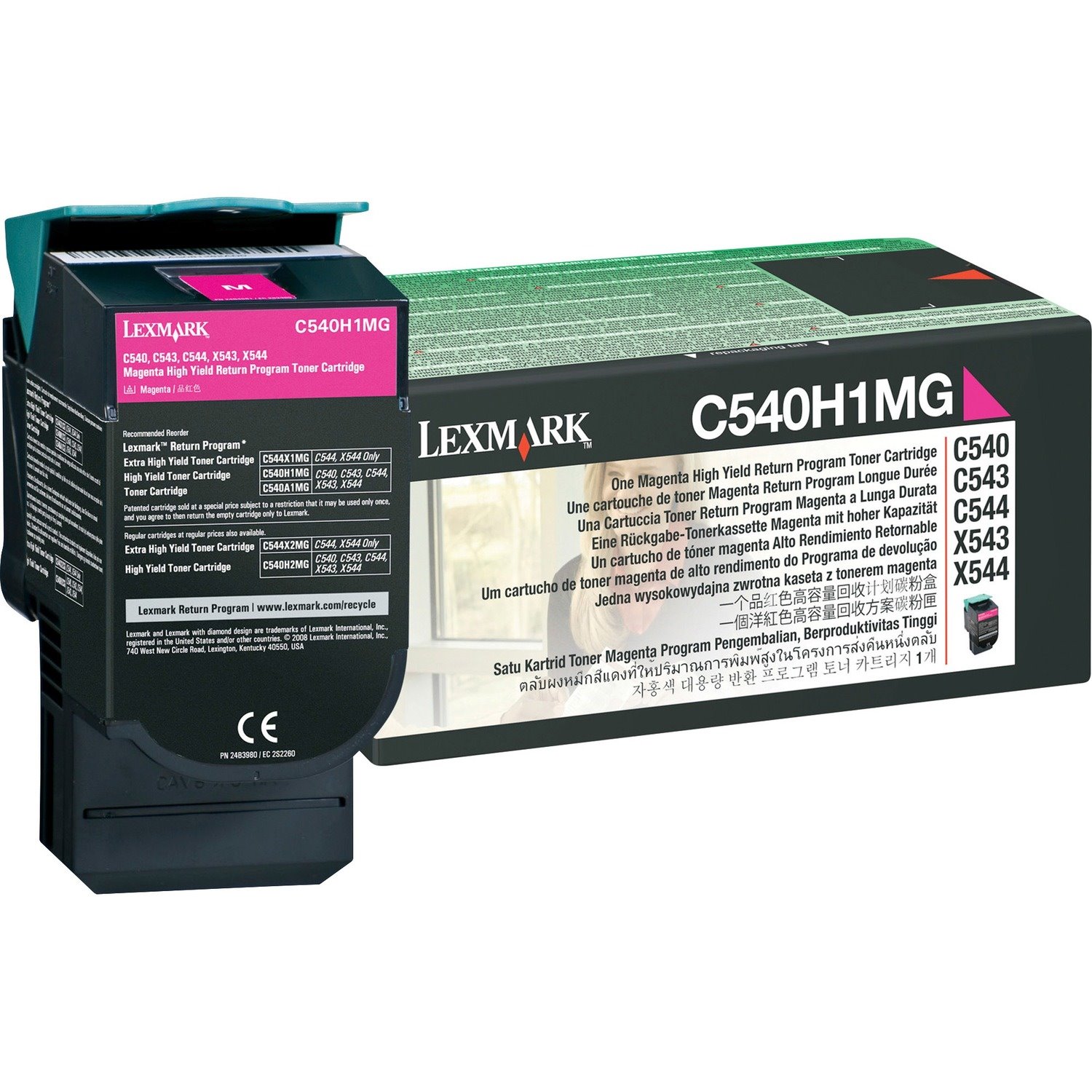 Lexmark C540H1MG Original Laser Toner Cartridge - Magenta Pack