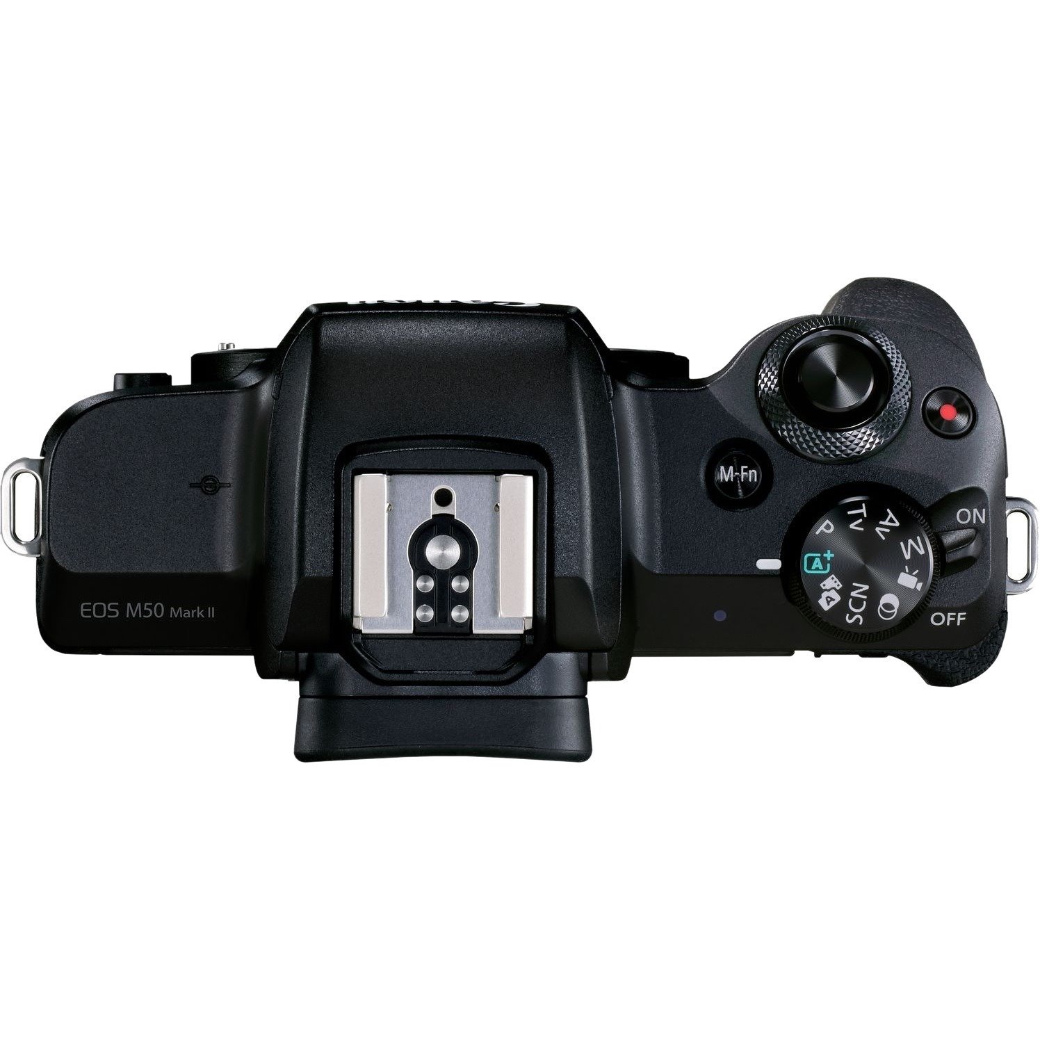 Canon EOS M50 Mark II 24.1 Megapixel Mirrorless Camera with Lens - 0.59" - 1.77" (Lens 1), 2.17" - 7.87" (Lens 2) - Black