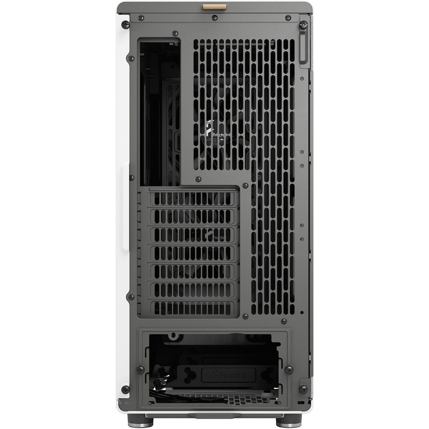 Fractal Design Computer Case - ATX Motherboard Supported - Mid-tower - Tempered Glass, Steel - Chalk White