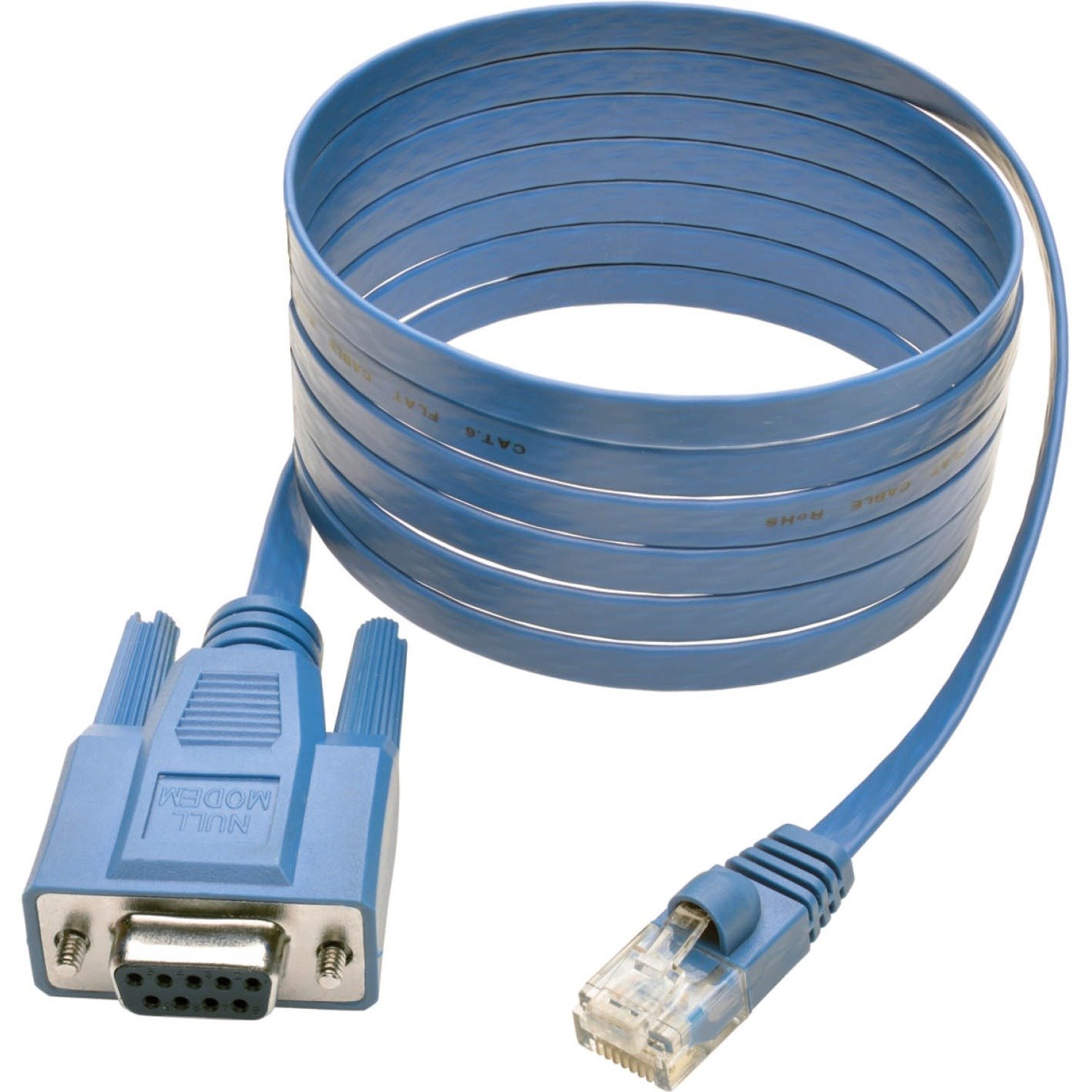 Eaton Tripp Lite Series RJ45 to DB9F Cisco Serial Console Port Rollover Cable, 6 ft. (1.83 m)